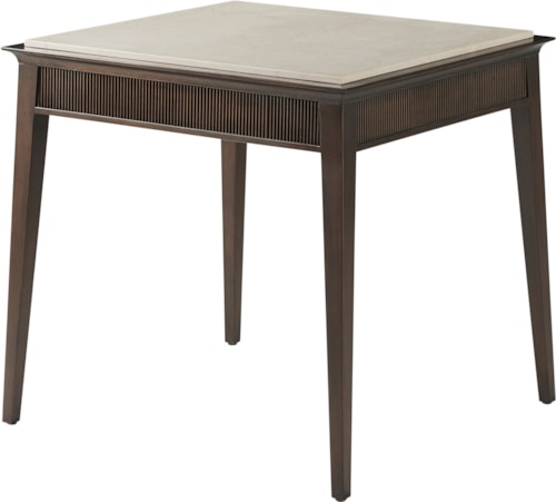 Mid-Century Modern Marble-Top Side Table