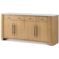 Contemporary 4-Door Buffet with 4 Drawes