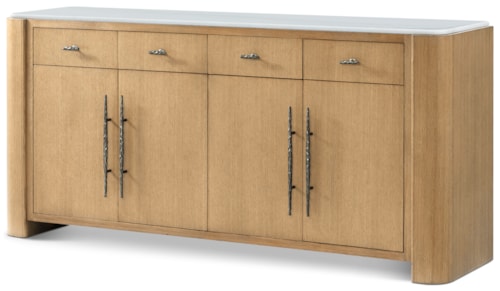 Contemporary 4-Door Buffet with 4 Drawes