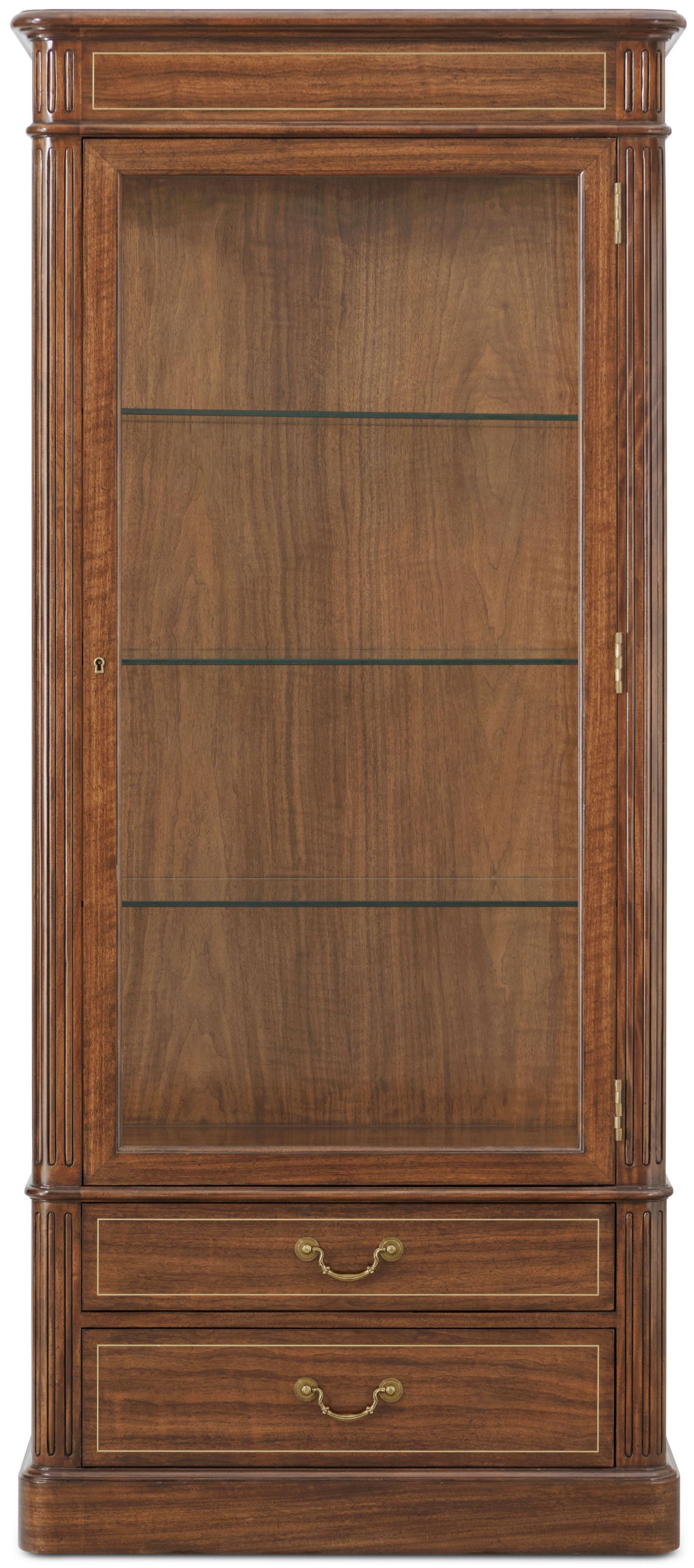 Harpole Glass-Shelf Display Cabinet