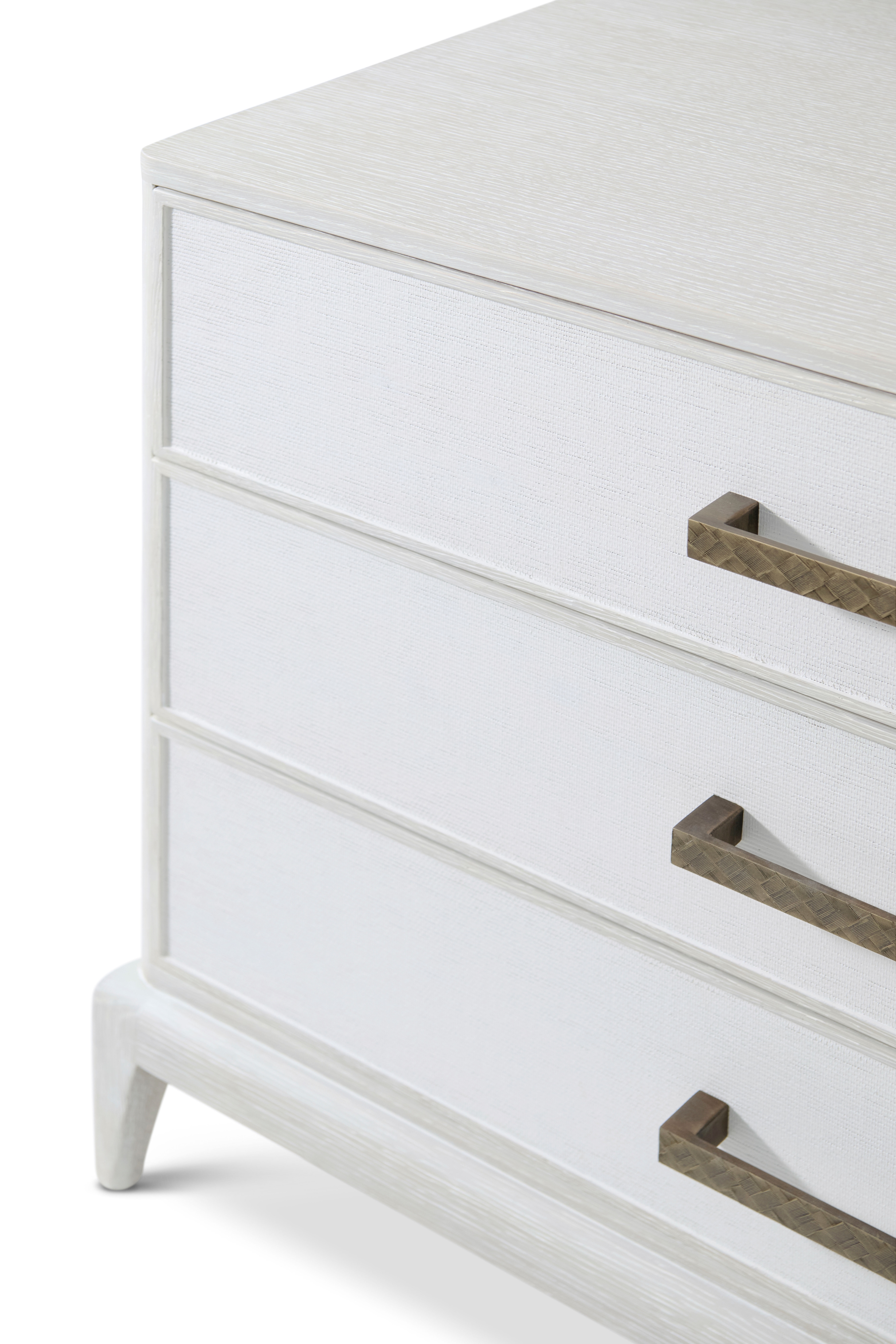 Theodore Alexander Coastal Worth Nightstand w/Wallpaper Accent