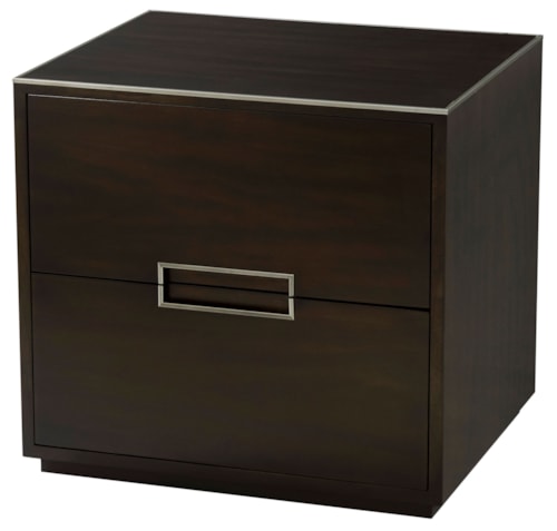 Contemporary 2-Drawer Nightstand