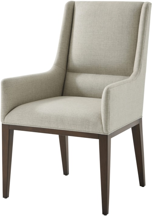 Contemporary Upholstered Dining Armchair