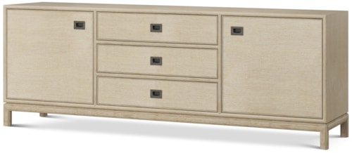 Transitional 3-Drawer Media Cabinet