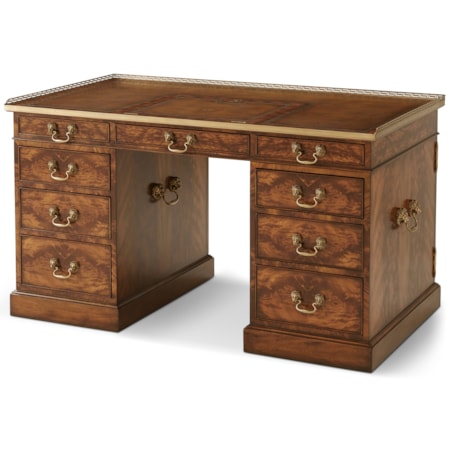 Gentlemans' Study Double-Pedestal Desk