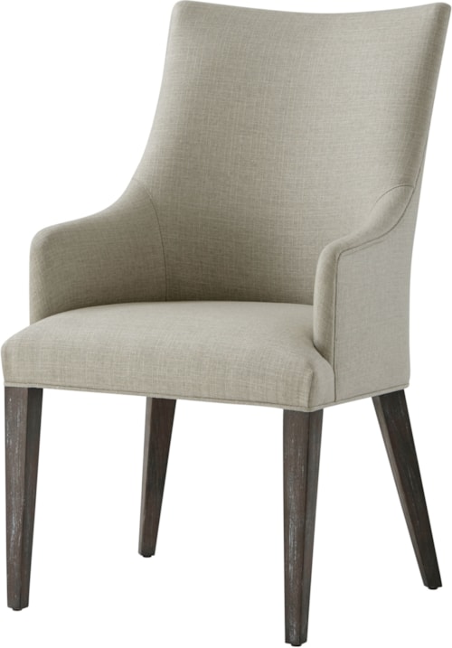 Contemporary Upholstered Dining Armchair