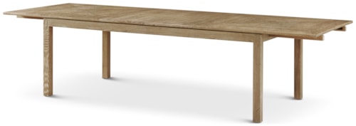 Transitional Rectangular Dining Table with 2 Leaves