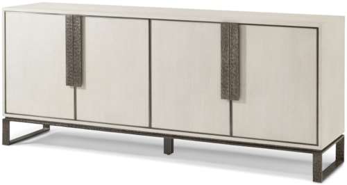 Contemporary 4-Door Media Cabinet