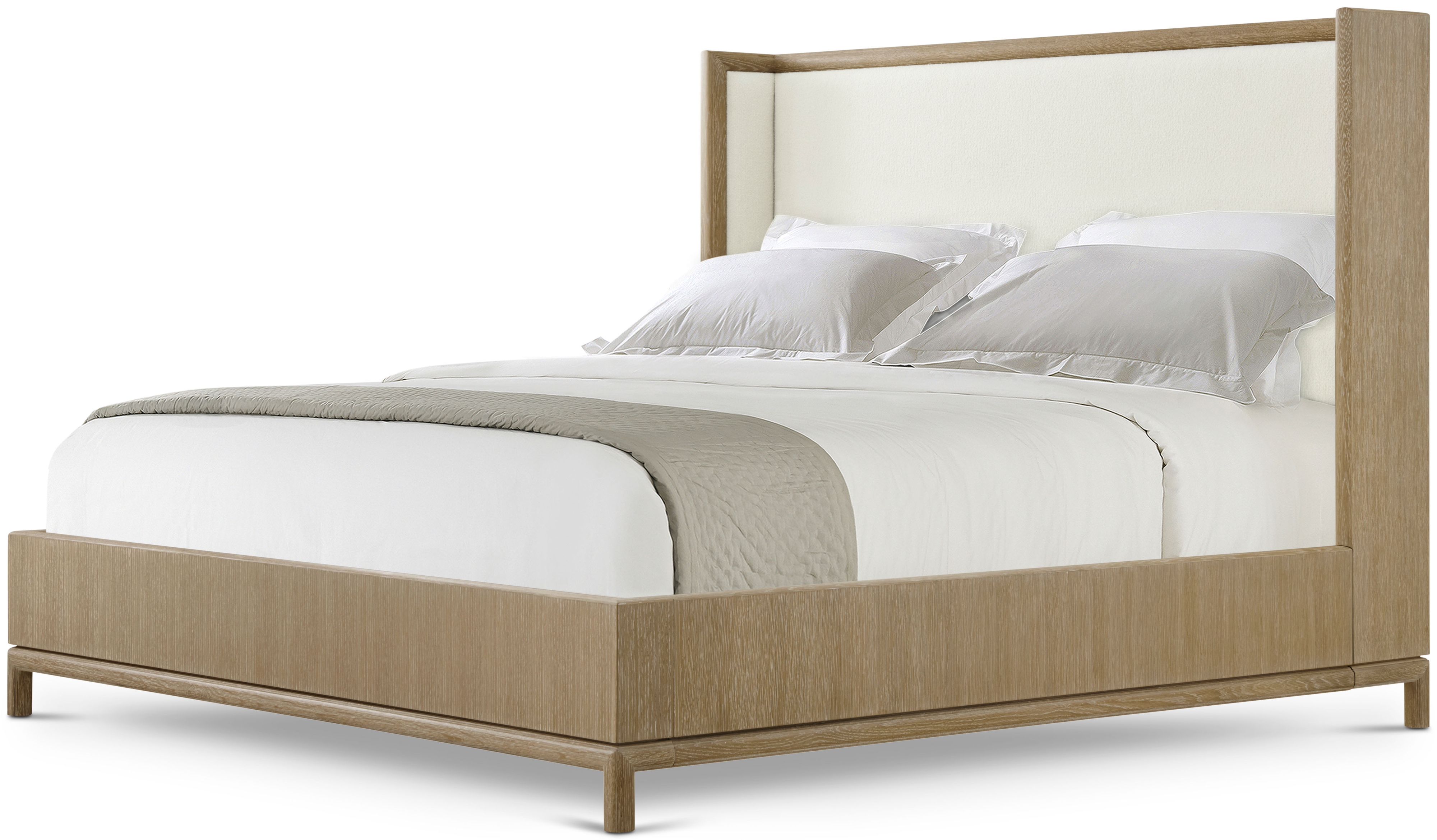 Transitional Queen Upholstered Bed