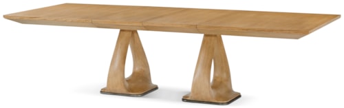 Contemporary Double Pedestal Dining Table