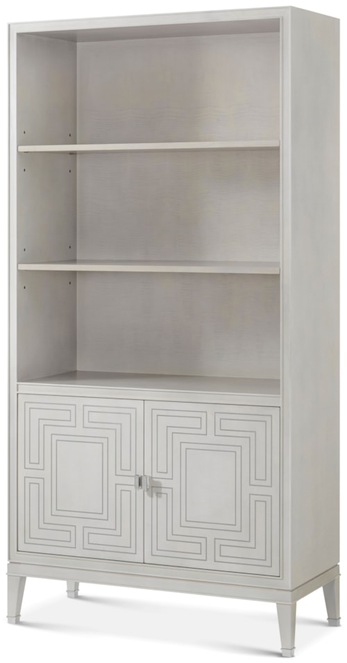 Contemporary 3-Shelf Etagere with 2 Doors
