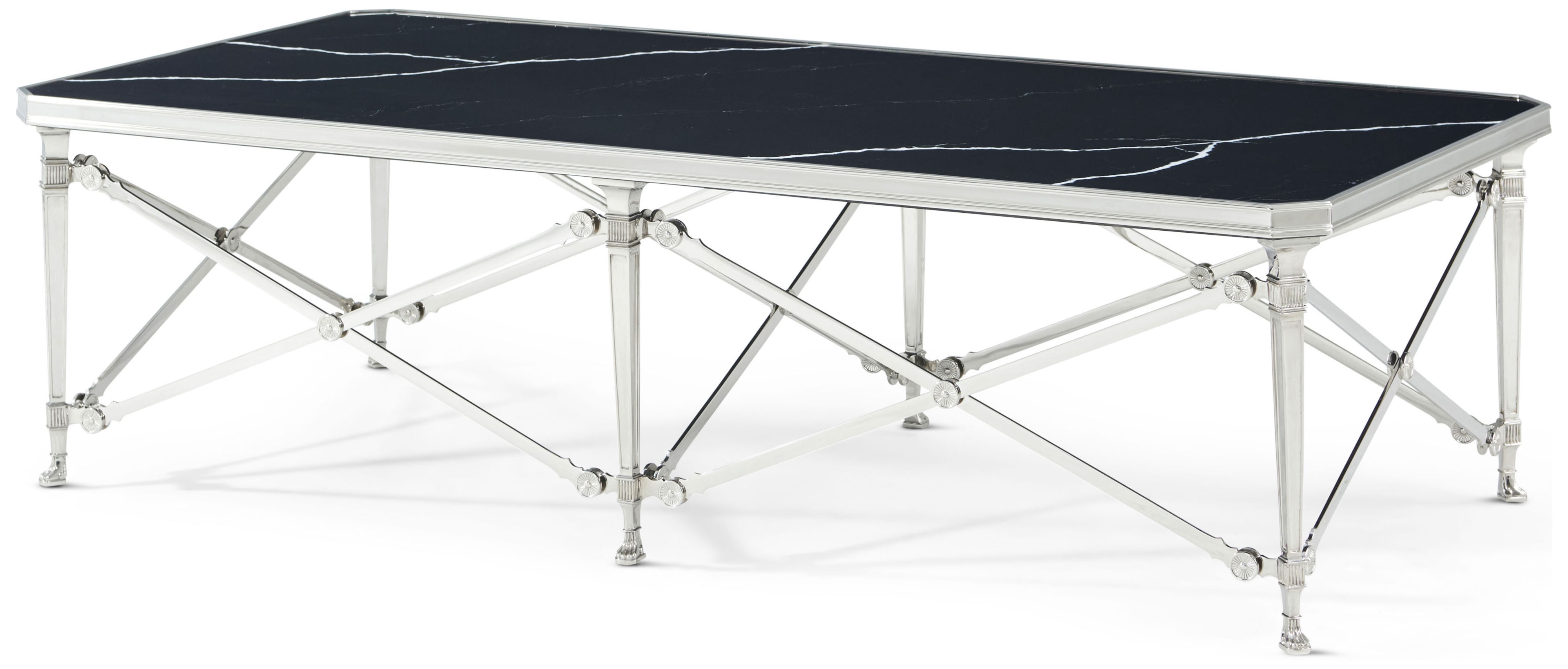 Rectangular Nickel Cocktail Table