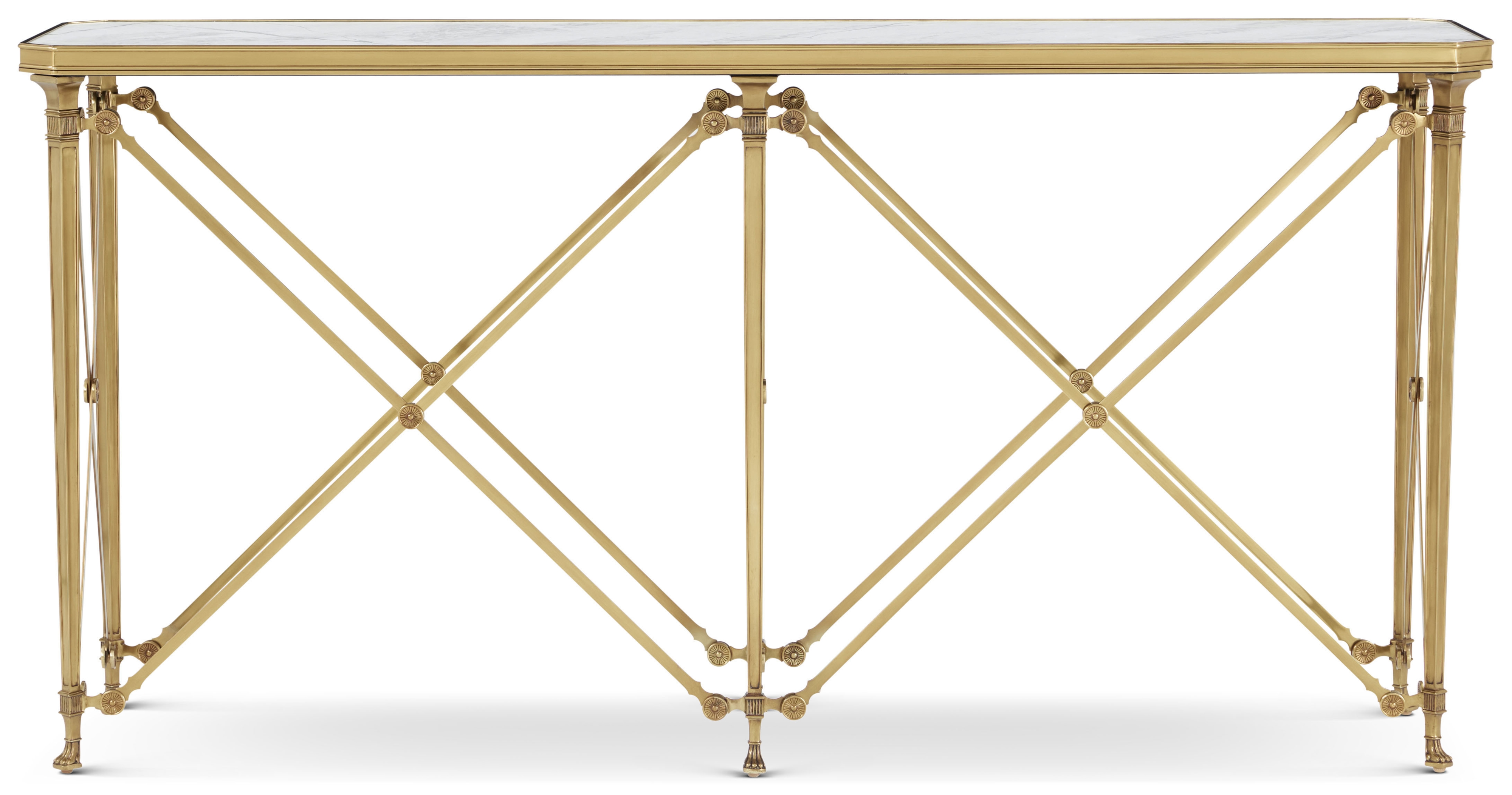Theodore Alexander Spencer London Brass Console Table