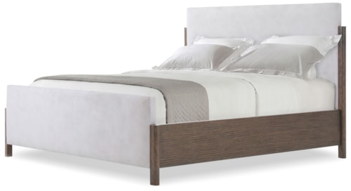 Urbane Contemporary Upholstered Queen Bed