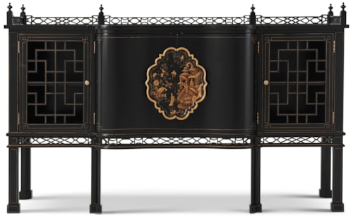 Medallion Traditional Sideboard with Adjustable Shelving