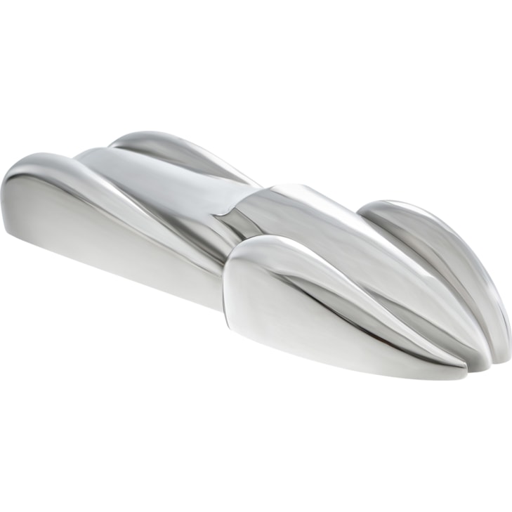 Theodore Alexander Spencer London Nickel Plated Racecar Figurine