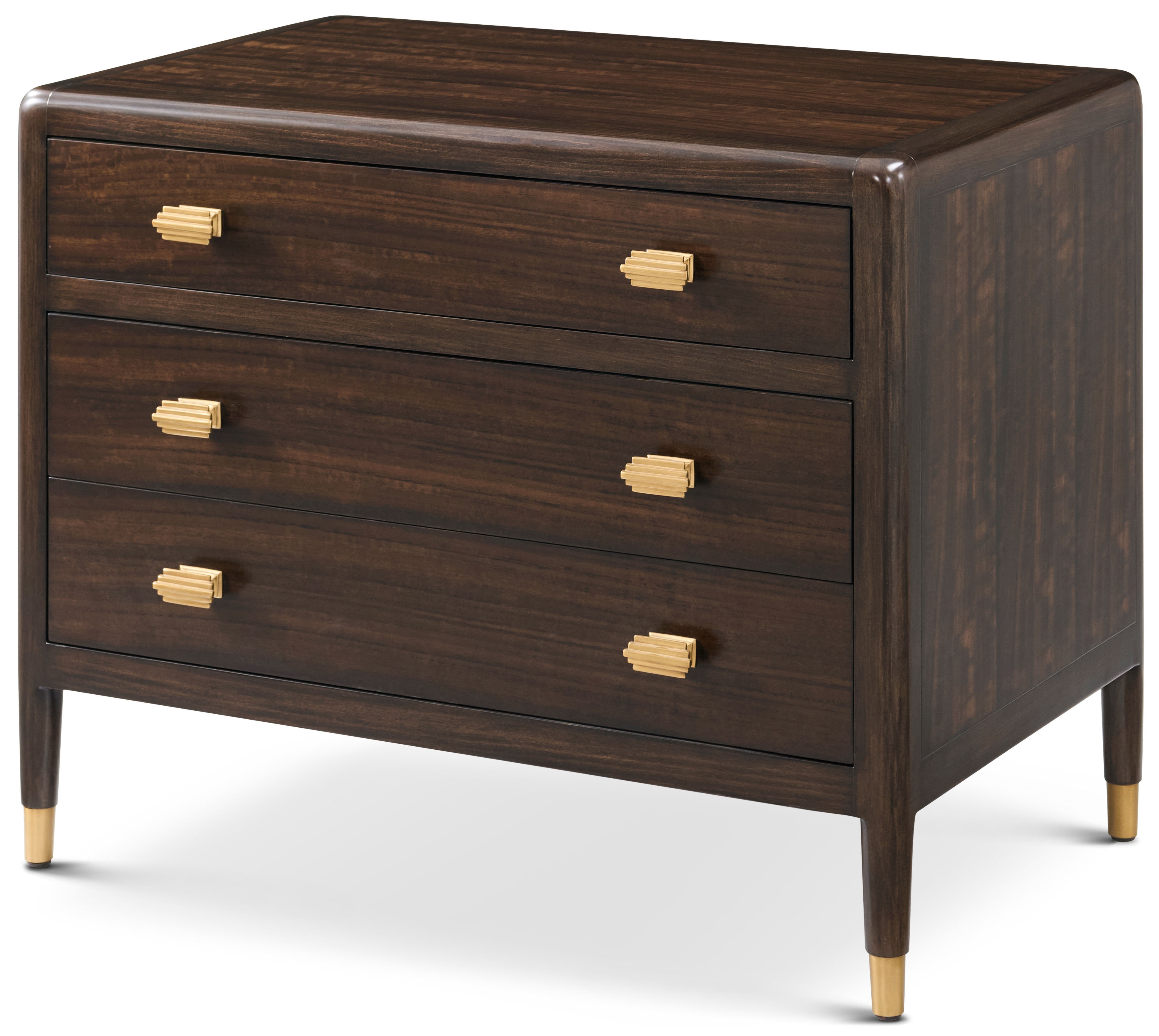 Theodore Alexander Spencer Green Park Arlington Street Three-Drawer Nightstand
