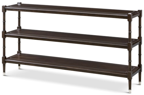Traditional 2-Shelf Console Table