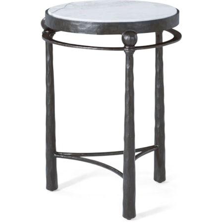 Round Metal Drink Table