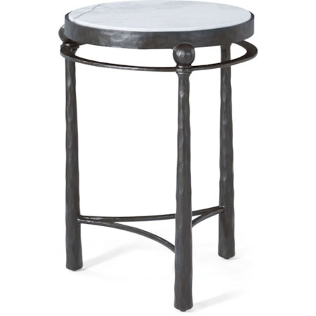 Round Metal Drink Table