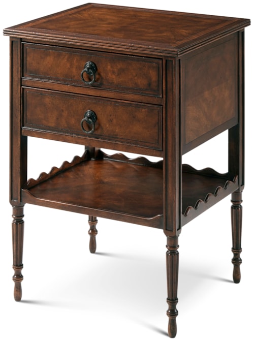 Traditional 2-Drawer End Table