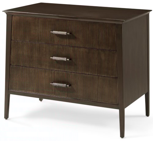 Mid-Century Modern Three-Drawer Nightstand