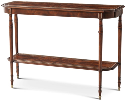 Traditional Console Table with Undertier Shelf