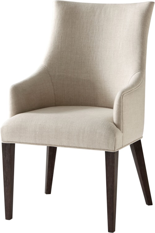 Contemporary Upholstered Dining Armchair