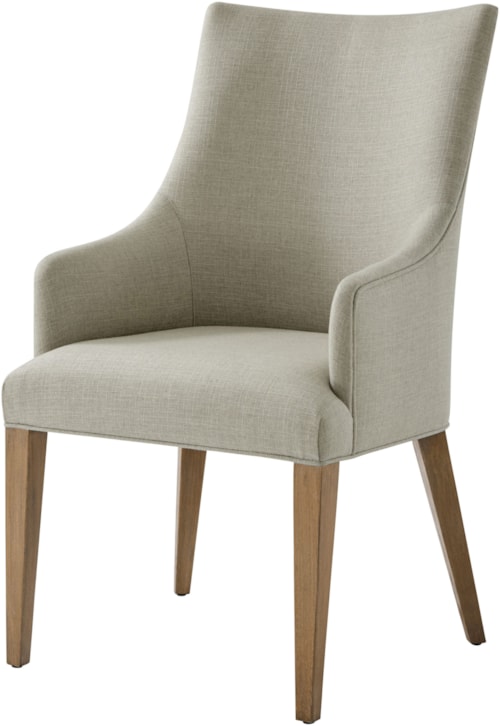 Contemporary Upholstered Dining Armchair