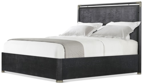Contemporary Cal King Panel Bed