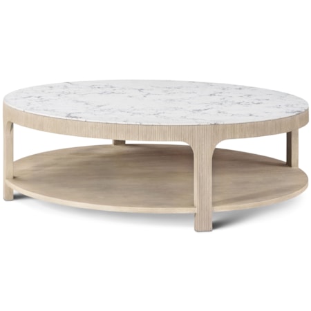 Horizon Round Quartz Cocktail Table