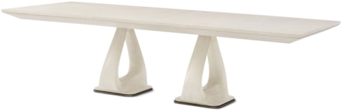 Contemporary Double Pedestal Dining Table