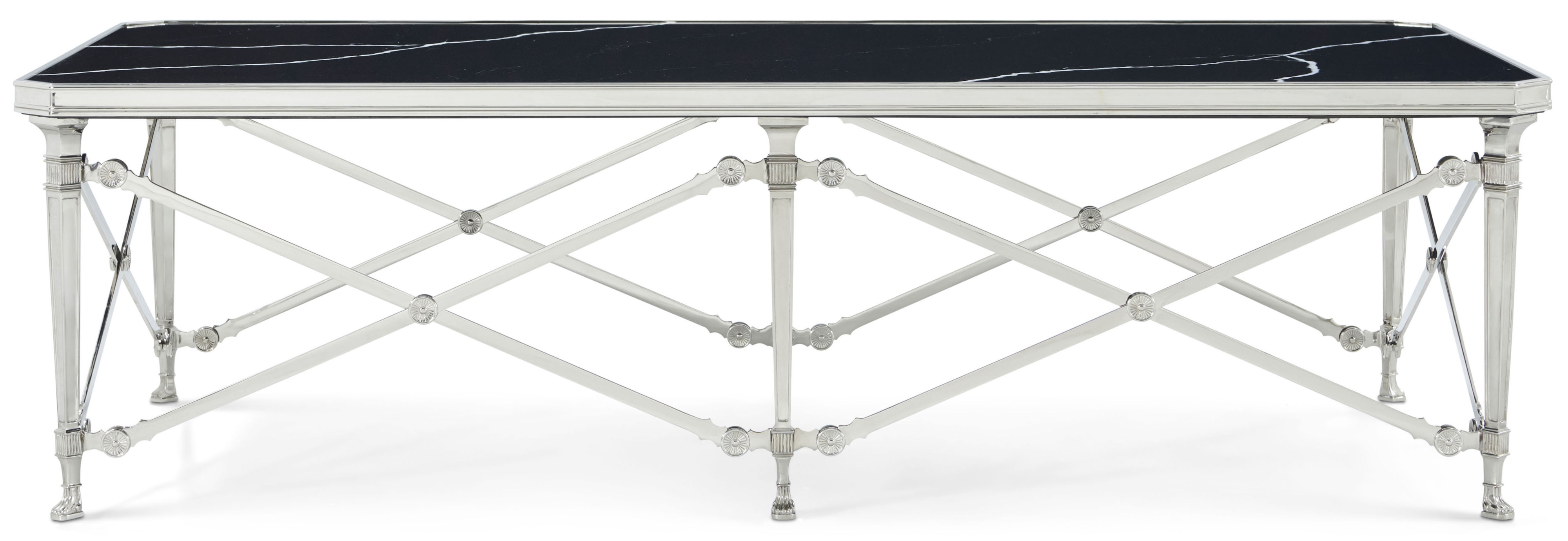 Rectangular Nickel Cocktail Table