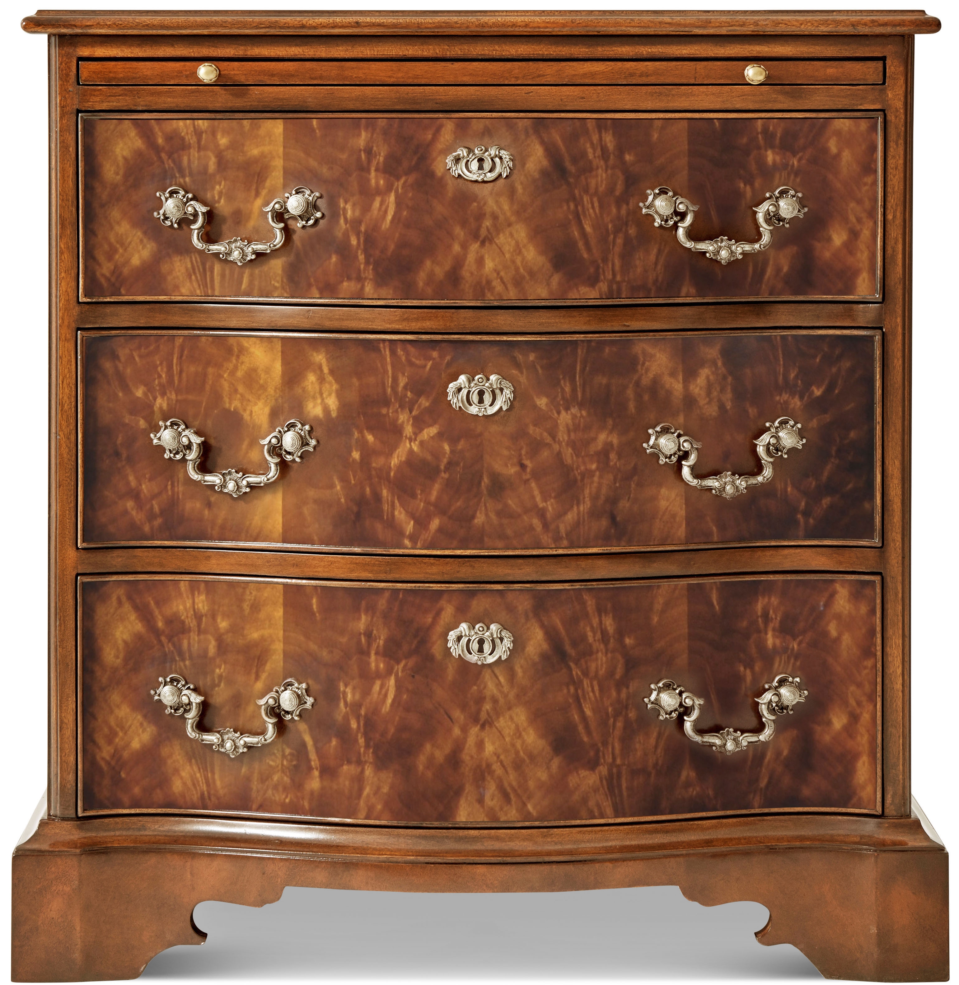 The India Silk Nightstand w/Plinth Base