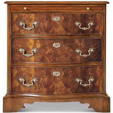 The India Silk Nightstand w/Plinth Base