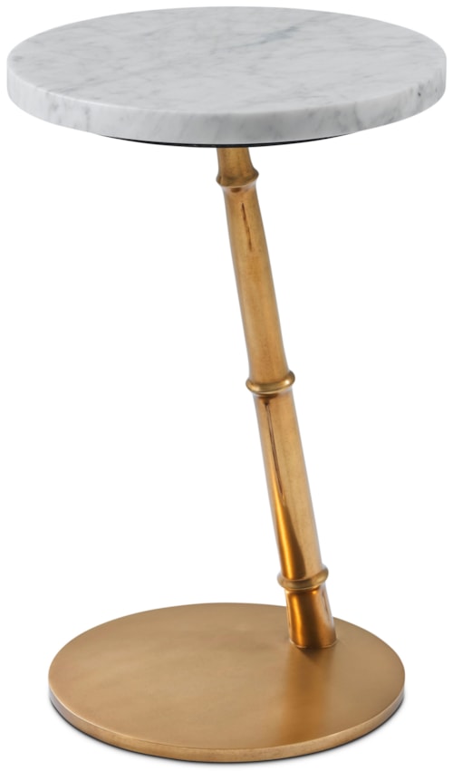 Contemporary Accent Table with Marble Top