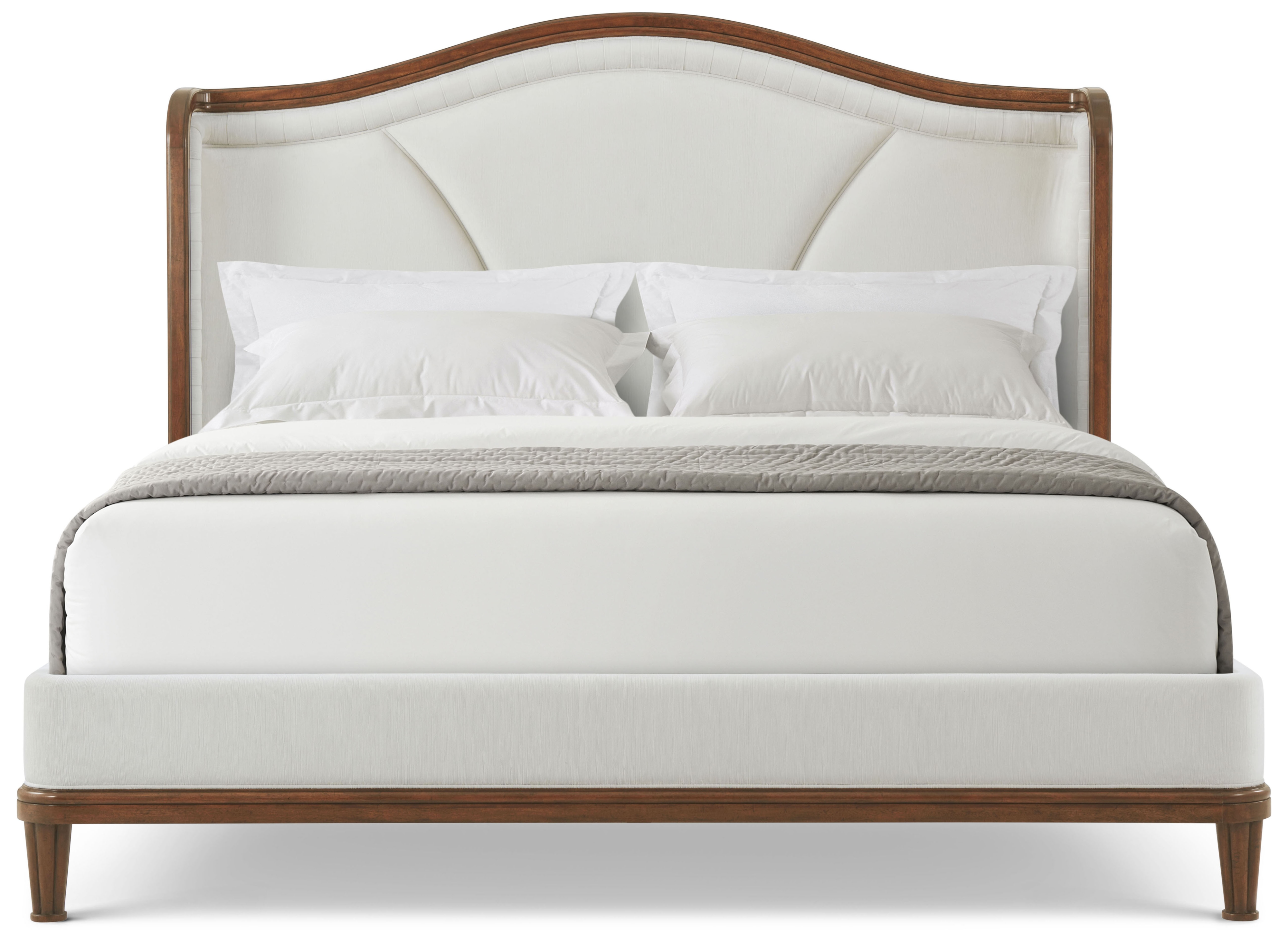 Norfolk Upholstered Wing-Back King Bed