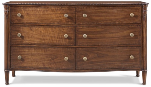 Cloverlea Traditional Ornate 6-Drawer Dresser