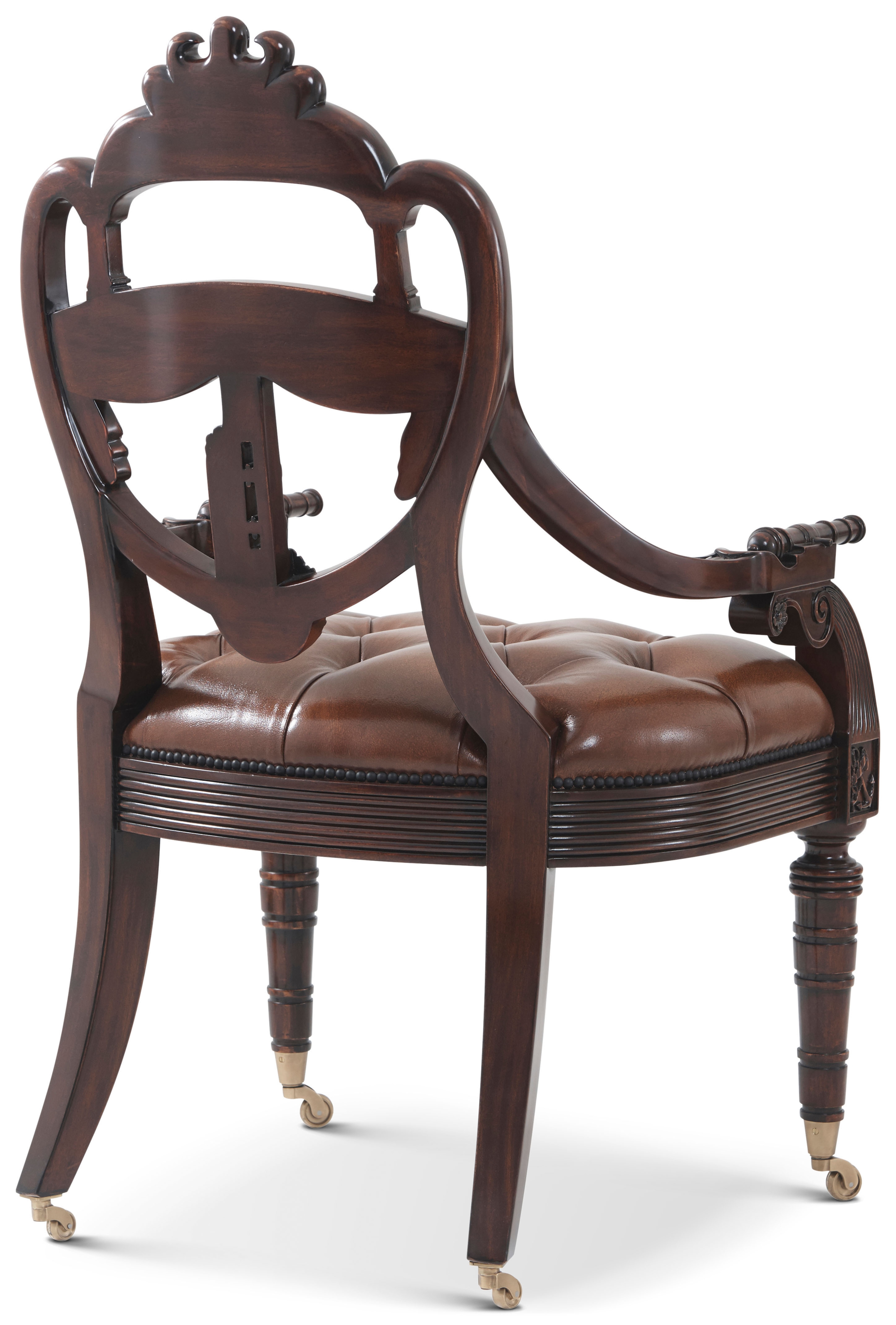 Ad Victoriam Mahogany Library Armchair