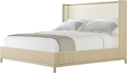 Transitional Upholstered California King Bed