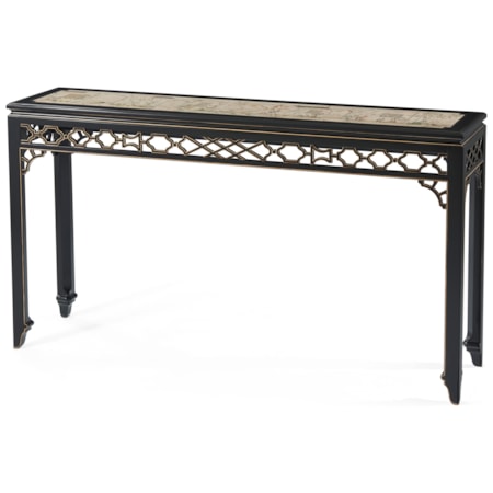 Chinoiserie Hall Console Table