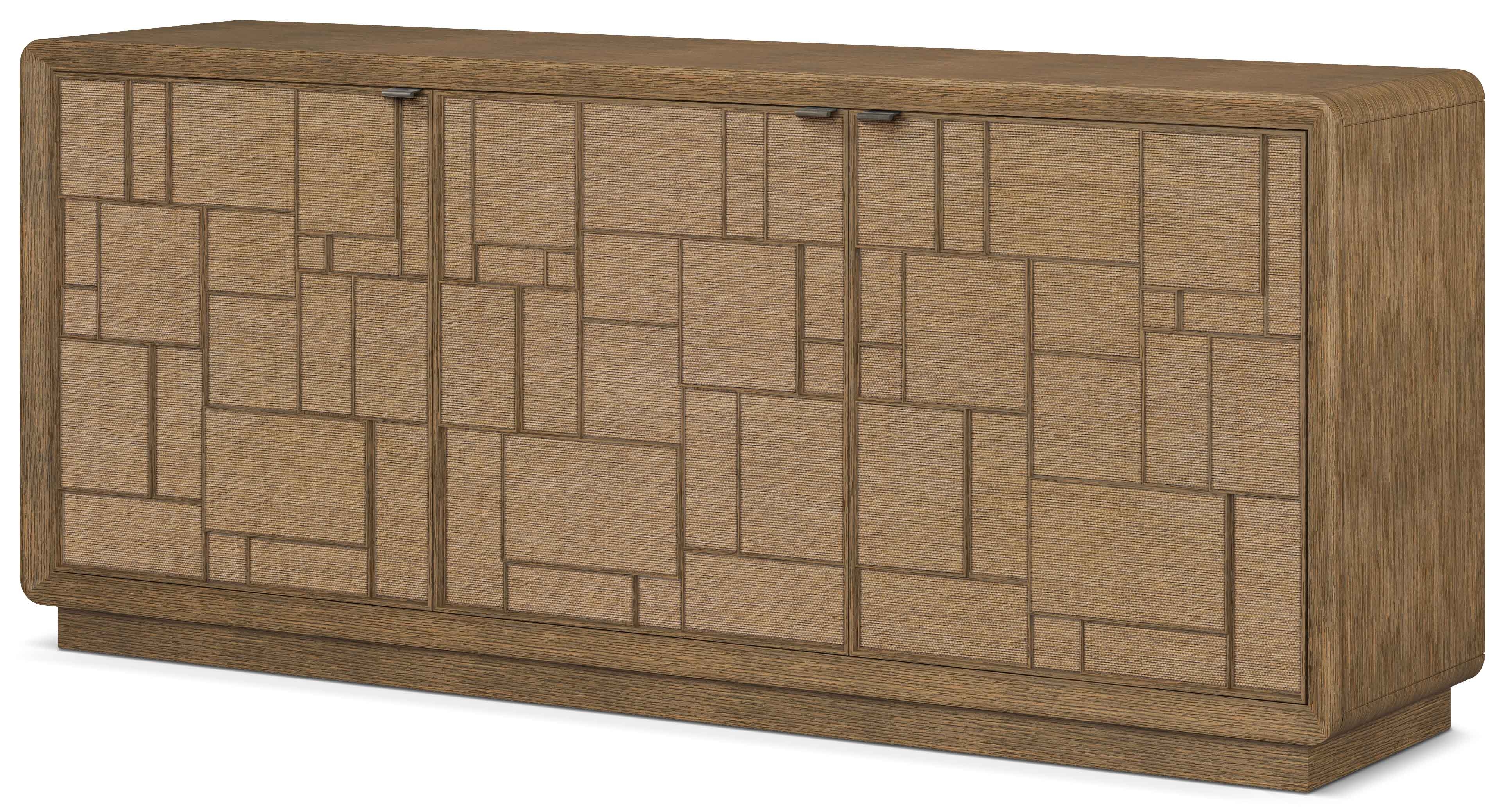 Theodore Alexander Coastal Amelia Credenza w/Wallpaper Accent