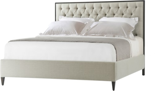 Contemporary Cal King Tufted Panel Bed