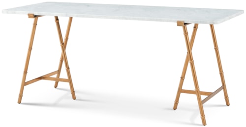 Contemporary Writing Desk with Marble Top