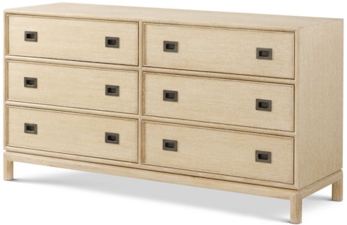 Transitional 6-Drawer Dresser