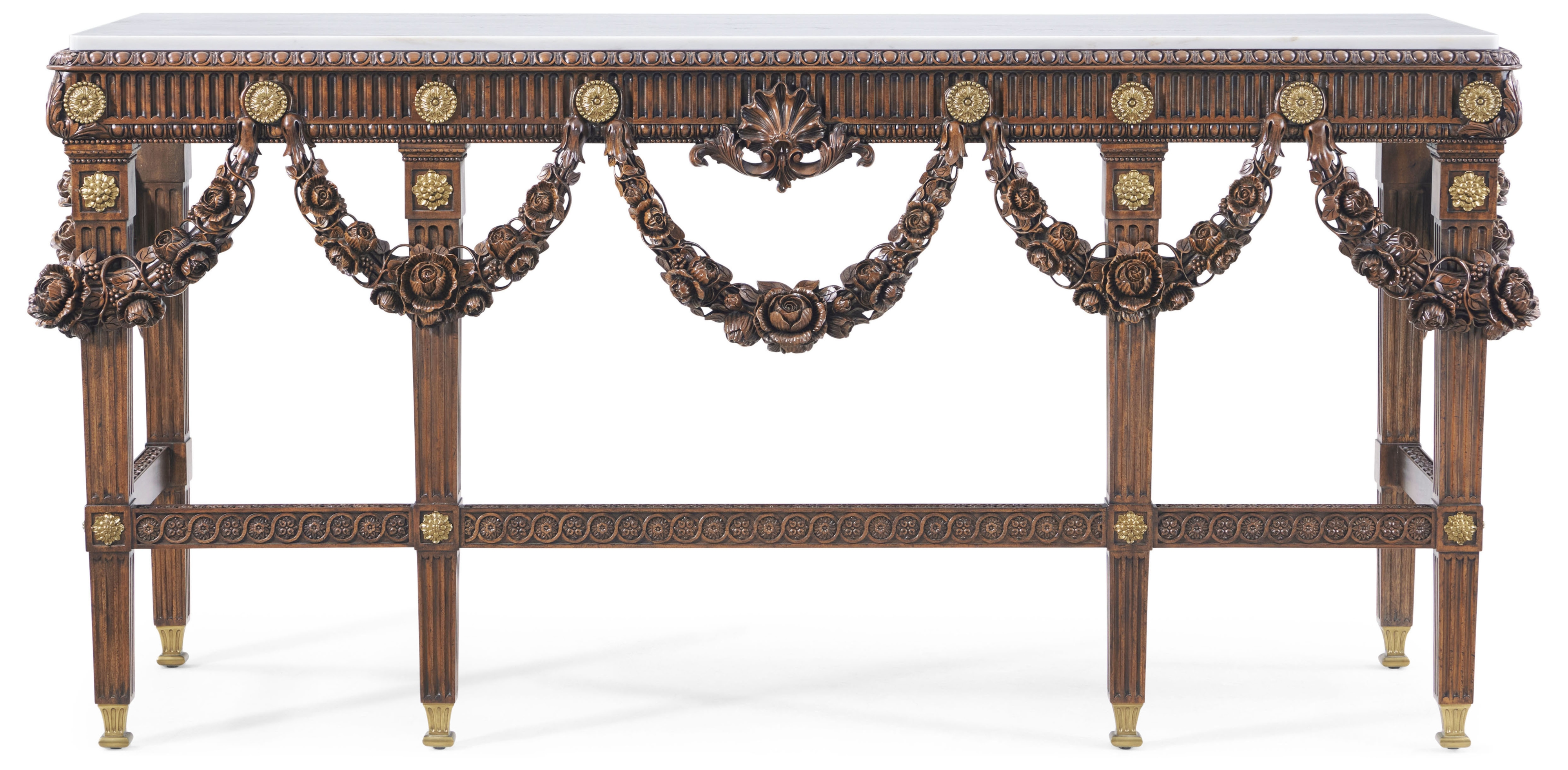 Theodore Alexander Althorp Living History Welwyn Marble-Top Console Table