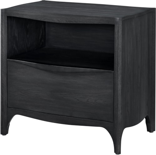 Modern Single-Drawer Nightstand with Anti-Tip Kit