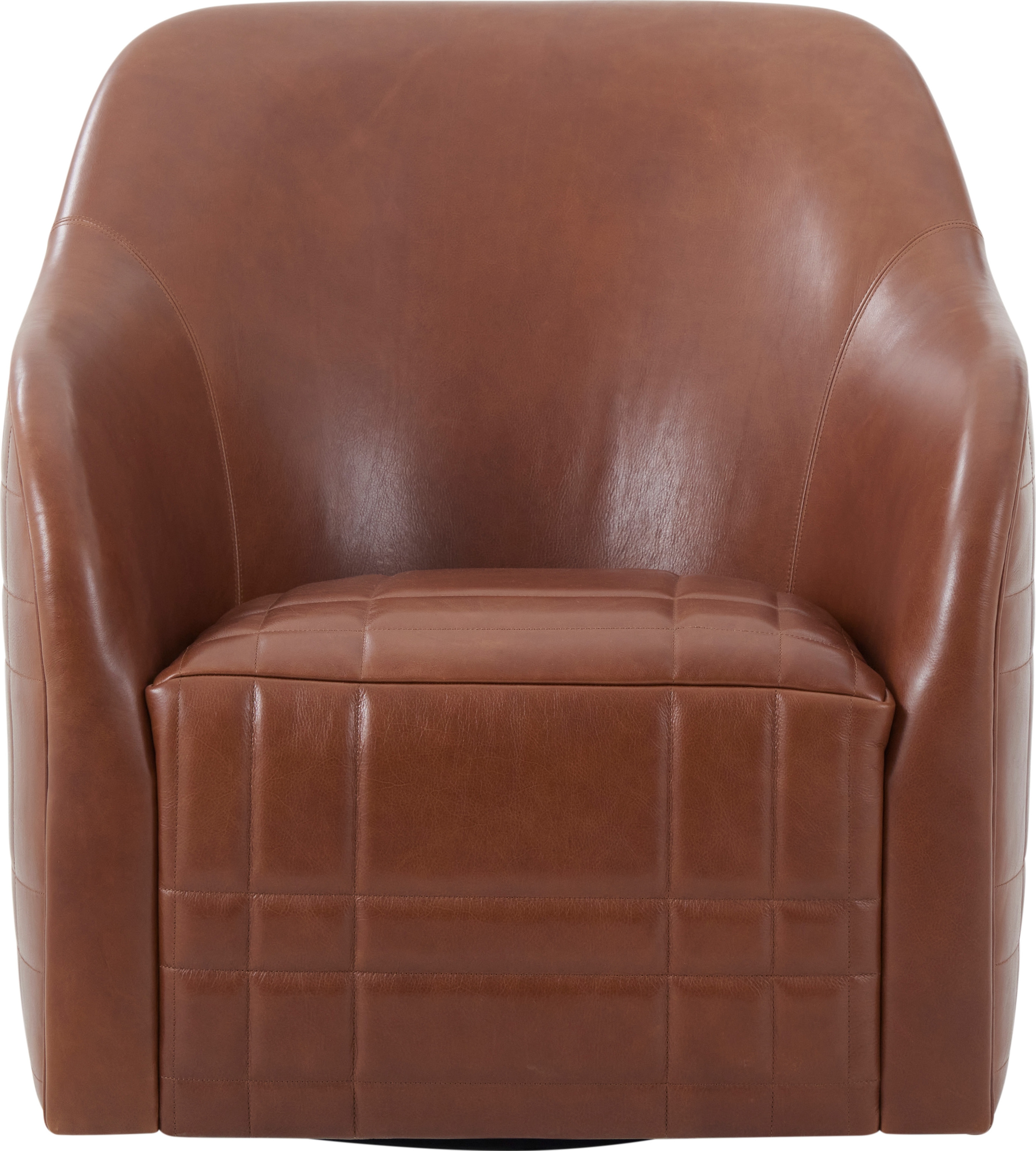 Theodore Alexander Seated Tartan Tawny Swivel Chair