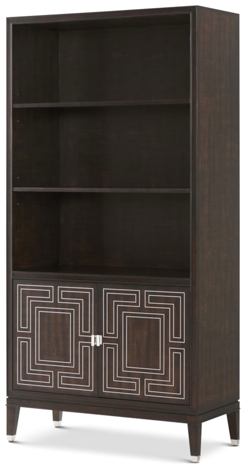 Contemporary 3-Shelf Etagere with 2 Doors