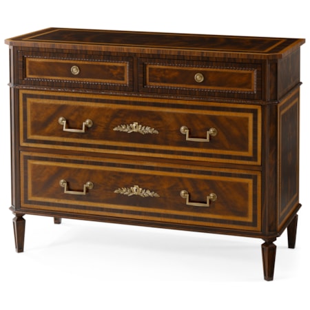 Viscount's Carved Rosette Chest of Drawers